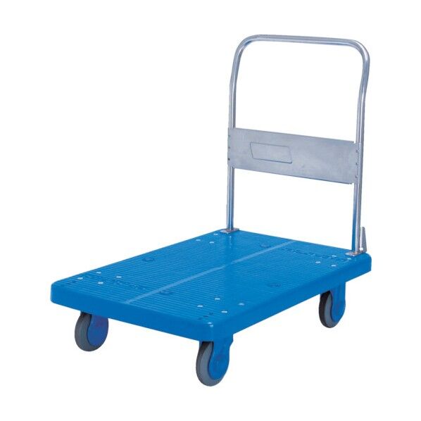 静音ステンレスPLA300ハンドル折りたたみ式樹脂製運搬車 PLA300ST-DX 1点