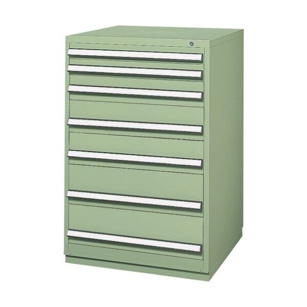 重量工具キャビネット W750×D720×H1140 引出し7段 KCH-1000B 1点