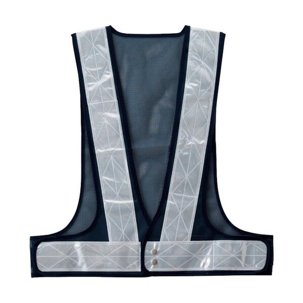 安全ベスト 7cm幅 紺メッシュ×白反射 OK5701 1着