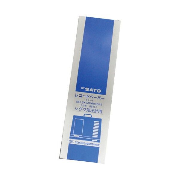 記録紙シグマ2型気圧記録計用7日巻(7237-62)(55枚入) 7237-62 55枚