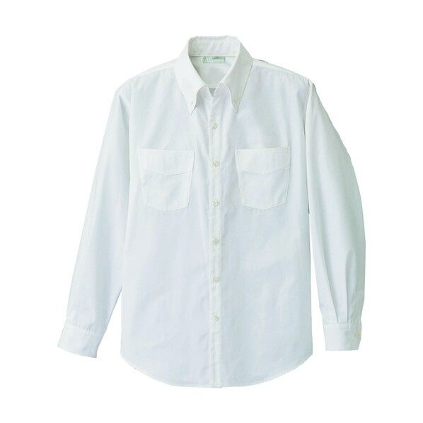 メンズ長袖ボタンダウンシャツAZ861202-001ホワイト3L 001ホワイト 3L 861202 1