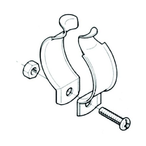 電工 パイラック クリップ ステンレス S-15C 20個