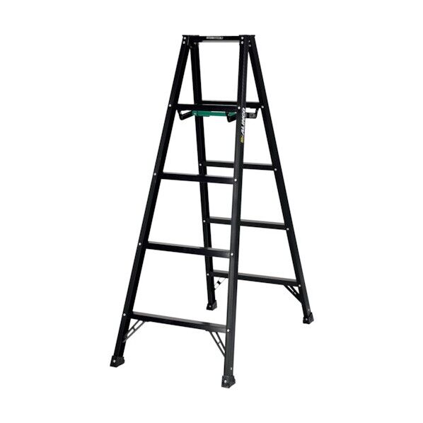 アルミ製軽量専用脚立 シエロ ブラック 天板高さ:1.41m BS150FX 1台