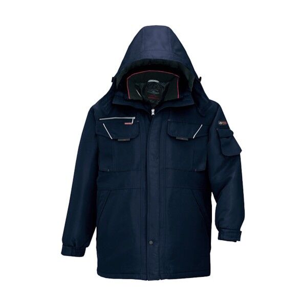防寒コート(男女兼用) 008ネイビー L 8460 1点
