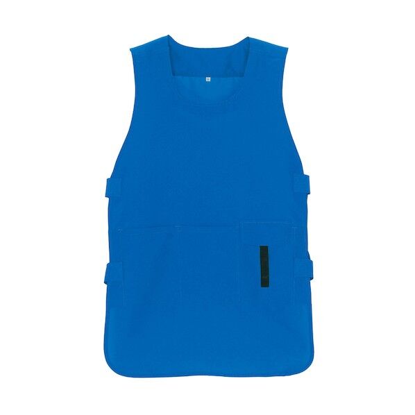 ベスト型ロングエプロン 006ブルー F 8083 1