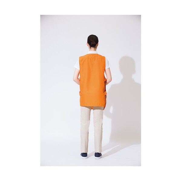 アイトス ベスト型ロングエプロン 006ブルー F 8083-006-F