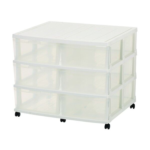 エミングロングストッカー6引出し ホワイト 105019 1台