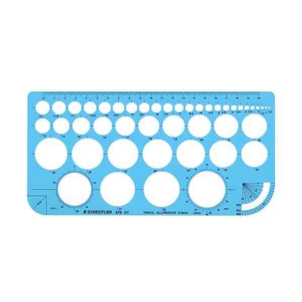 テンプレート 円定規 976 01 1点