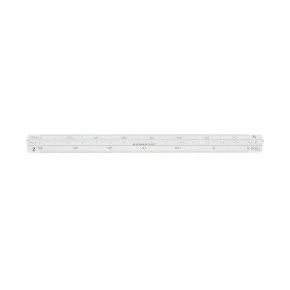 ステッドラー日本 三角スケール 高精度オールアルミ製 ポケット型 土地家屋調査士用 15cm 987 15-12 1点