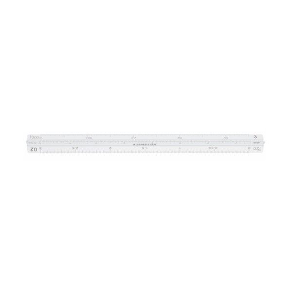 ステッドラー日本 三角スケール 高精度オールアルミ製 ポケット型 建築士用 15cm 987 15-13 1点