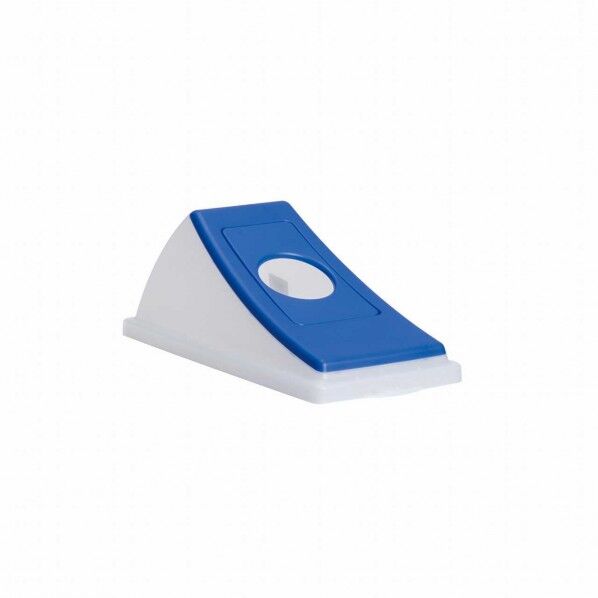 エコン ダストボックス #30 半透明蓋 ビンカン用丸穴 ブルー DS-220-503-3 1点