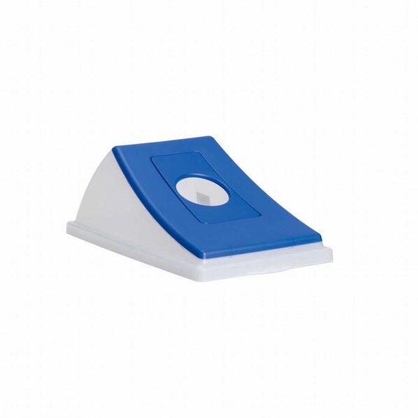 エコン ダストボックス #45 半透明蓋 ビンカン用丸穴 ブルー DS-220-603-3 1点