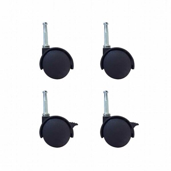 エコン キャスター 4個セット 2輪ストッパー付