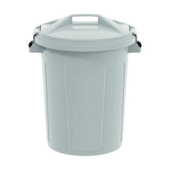 エコン ダストボックス 丸型 本体 #45 グレー 約45L DS-220-904-5 1個