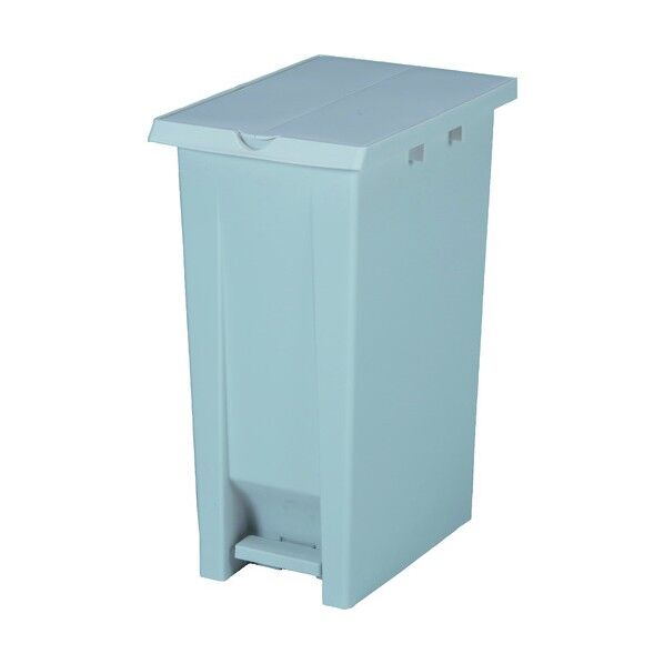 エコン ペダル式ダストボックス 蓋両開きタイプ #70 ホワイト 約70L DS-240-070-8 1個