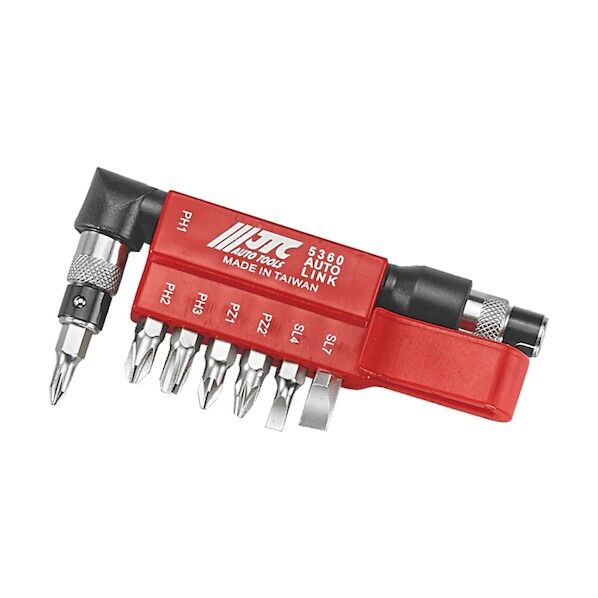 JTC Auto Tools 8PCS L型レンチ付ビットセット JTC5360 1セット