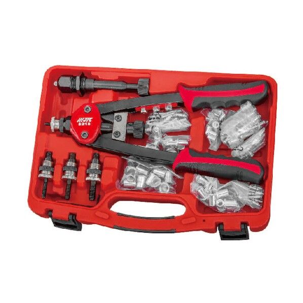 ※法人専用品※JTC Auto Tools ナット&ブラインドリベッターセット JTC5218K 1セット...