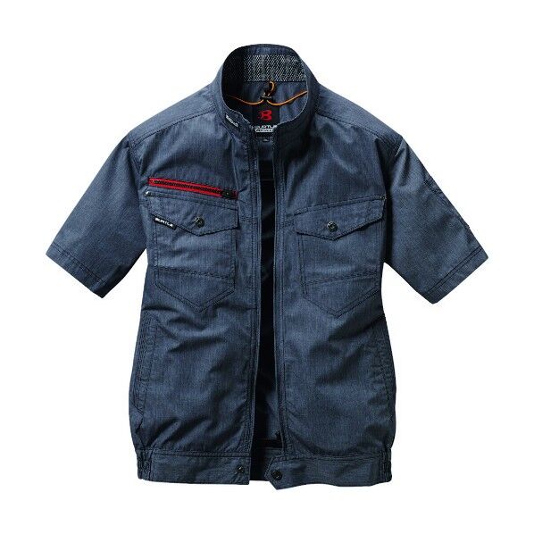 AC半袖ブルゾン インディゴ AC7146-45-3L 1枚