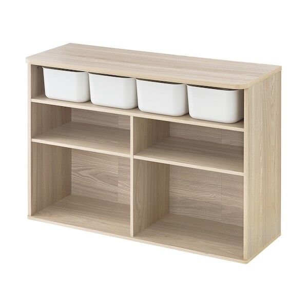 290498 ラウンドシェルフ ワイド ライトナチュラル RUS-97W-NA (290498) 1点