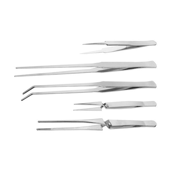 5PCS ステンレスピンセット