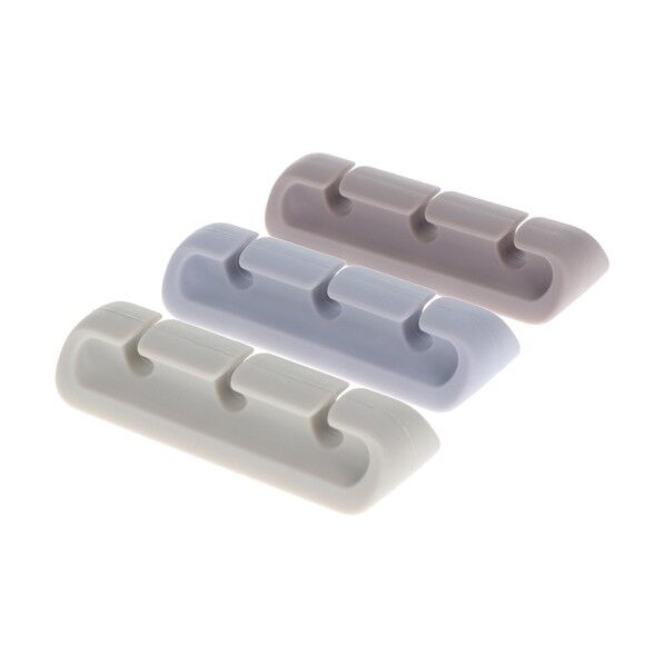 ソフトタッチ ケーブルクリップ sofumo シリコン 北欧 MOT-CBCLIP02-SK   3個