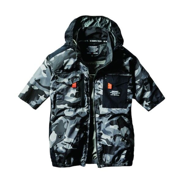 ACタクティカル半袖ブルゾンAC1156-77-3XLグレイカモ AC1156-77-3XL   1着