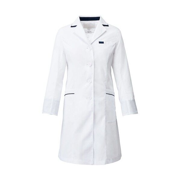 レディスシングルコート ホワイト L 2536SP-1-L 1点