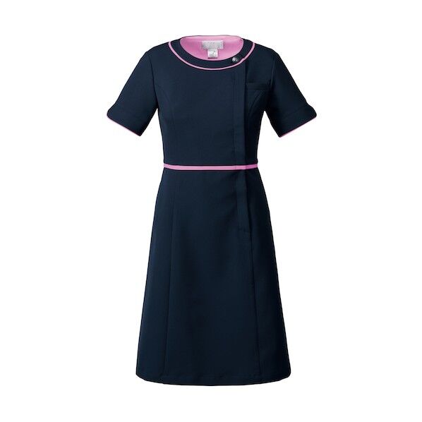 ワンピース ダークネイビー×ランジアパープル 4L 3019SC-17-4L 1点