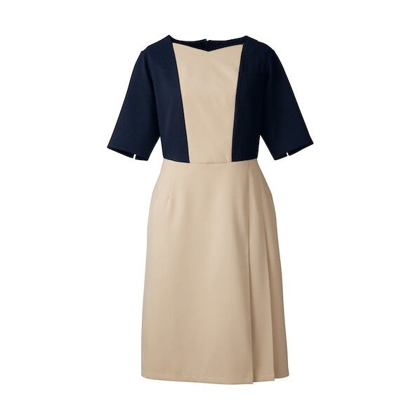 ワンピース ダークネイビー×エクルベージュ L 3021SC-10-L 1点