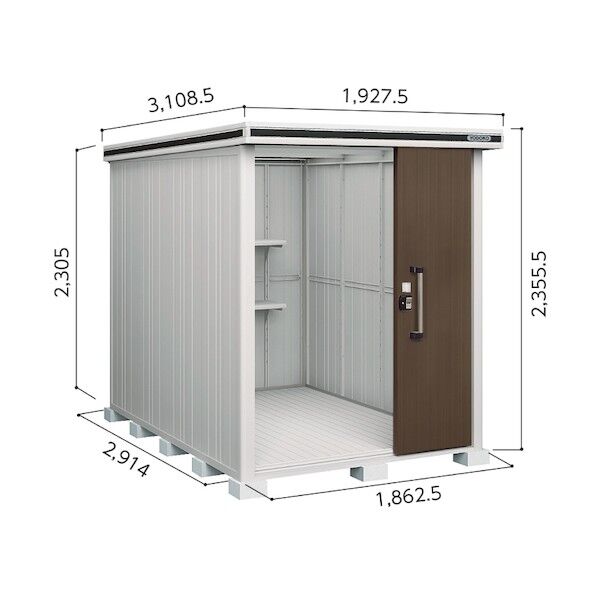 ヨド物置 エルモ LMDS-1829H