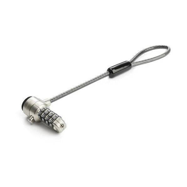 セキュリティワイヤーロック/ノートパソコン盗難防止用/連結用/15cm/4桁ダイヤル錠/ケンジントンスロット規格互換 BRNCHLOCK 1本