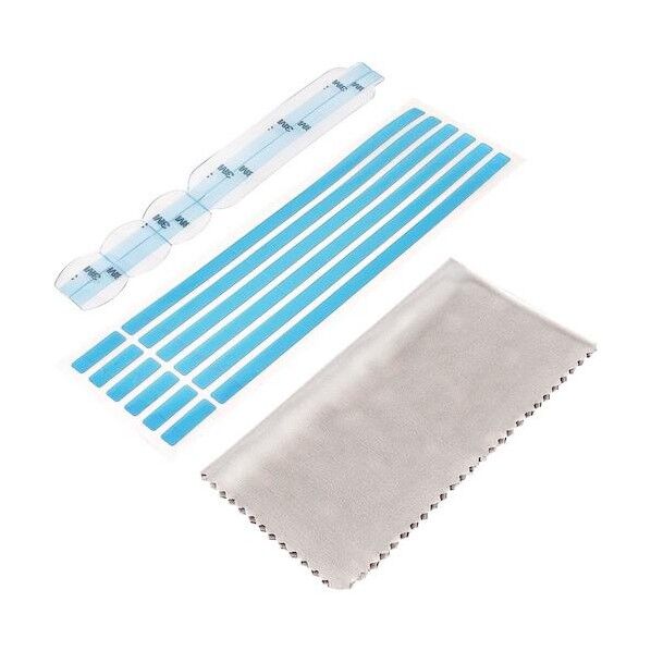 プライバシーフィルター装着具/取付用タブ & 固定用粘着ストリップ/のぞき見防止 パソコンスクリーン 保護フィルム用 MON-PRIVACY-SCREEN-K 1式