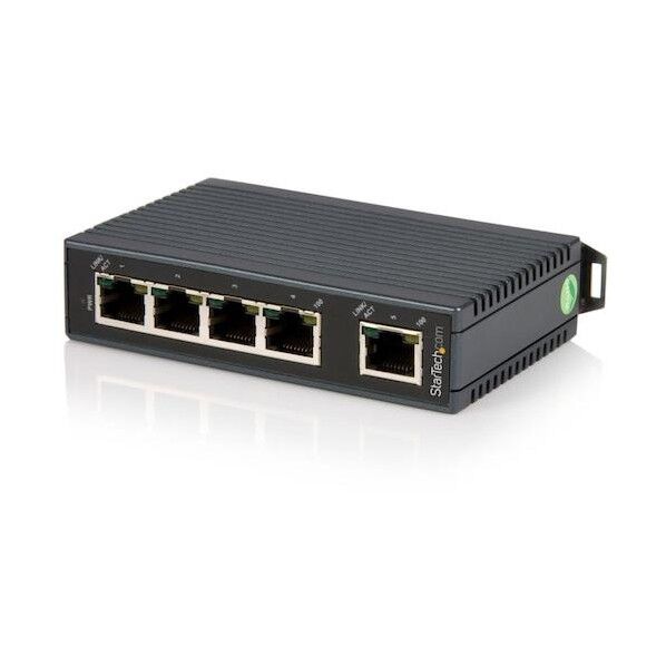 イーサネットスイッチ/5ポート/10/100Mbps/アンマネージド/ DINレール取付可/産業用 スイッチングハブ IES5102 1個