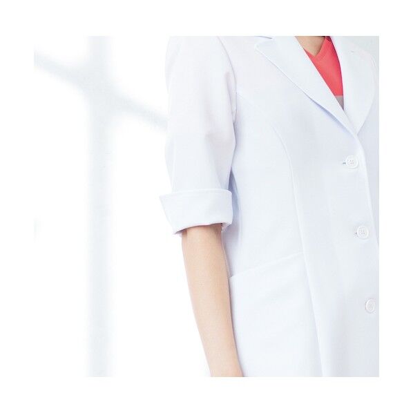 女医Drコート ホワイト L HI402-1-L 1点