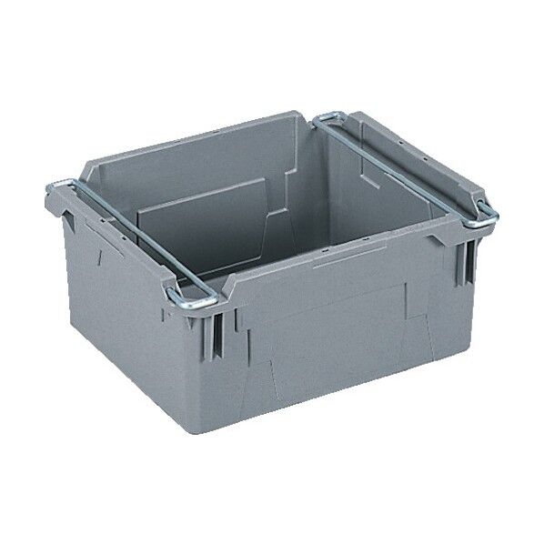 ネスティングコンテナー 204102 サンバケット#42N(ハンドル付) ライトグレー