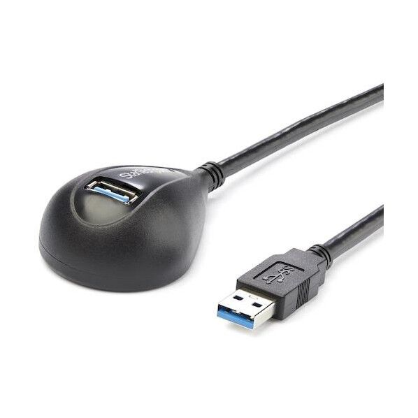 USB 2.0ケーブル/1.5m/Type‐A - Type‐A/卓上延長用/オス-メス/ブラック/エクステンダー USB3SEXT5DKB 1本