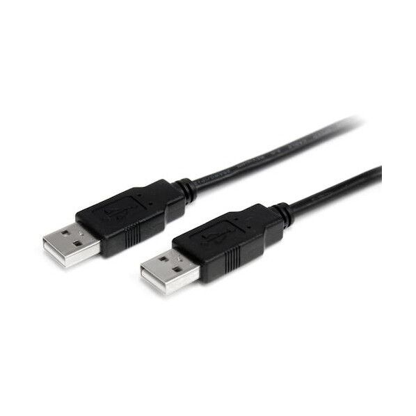STARTEC.COM社 USB 2.0ケーブル/2m/Type‐A - Type‐A/480Mbps/オス-オス/ブラック/タイプA - A USB2AA2M 1本
