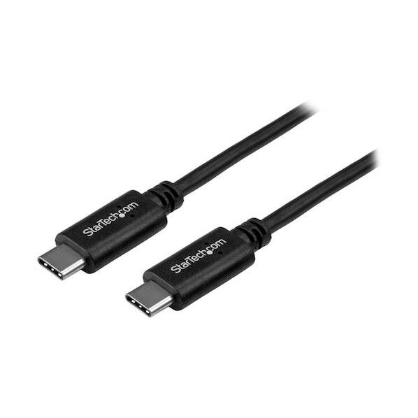 USB-Cケーブル/1m/USB 2.0/480Mbps/Type-C - Type-C/100W/オス-オス/ブラック USB2CC1M 1本