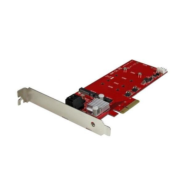 PCI Expressカード/x4/2x M.2 SATA SSD/B-Key/NGFF/ RAIDコントローラカード PEXM2SAT3422 1個