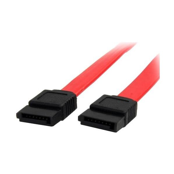 SATAケーブル/45cm/ラッチなしコネクタ/レッド/シリアルATA HDD ハードディスクドライブ用 SATA18   1本