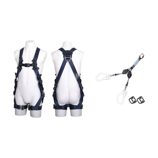 ZERO-Gハーネス Mサイズ SG コルトリトラ2本式ランヤード付 Mサイズ TH520H2CR93SVOTBLBKM2R23SGBX 1点