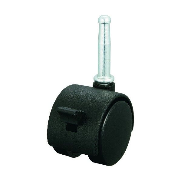 ユーエイ 双輪キャスター差込み式S付自在車 50径ナイロン車輪 PT-50NS 1台