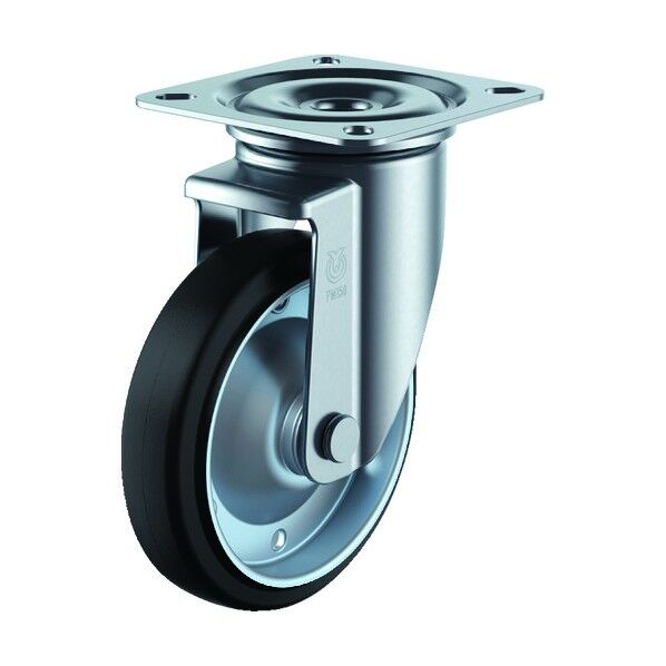 PMシリーズ(始動性・重視タイプ)自在ストッパー付150径ゴム車 1880g PMS-150WB-E46