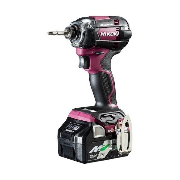 18V 充電式 インパクトドライバー 電池2個、充電器、ケース付 ビット別売り フレアレッド WH18DC (2XPR) 1台