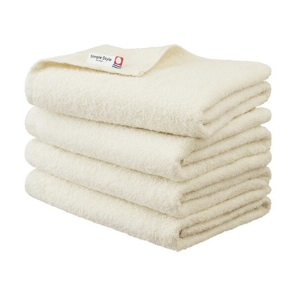 103971 バスタオル アイボリー BT-4-IV   4枚