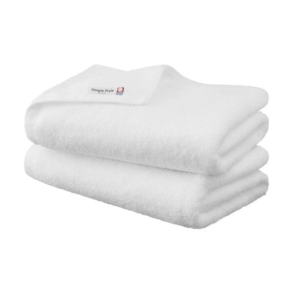 103943 ボリュームタッチバスタオル ホワイト BT-V2-W 2枚