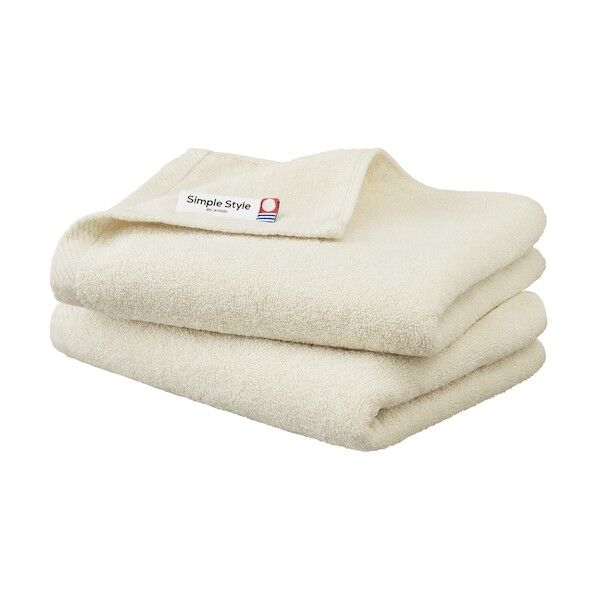 デイリーフェイスタオル2枚セット アイボリー FT-D2 2枚