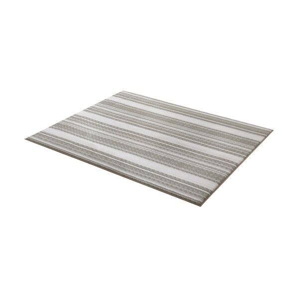 アイリスオーヤマ 104013 ラ・クッションラグ ボーダー 1850×2400 ブラウン ACRBO-1824-T 1点...