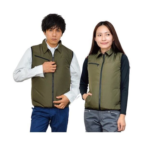 空調ベスト(ウェアのみ) 20204 アーミーグリーン3L 20204N-3L   1着