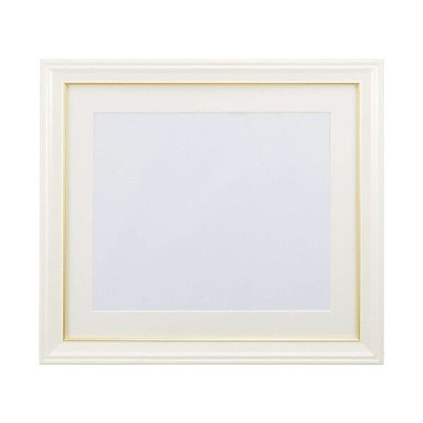 肖像額縁 4切 パールホワイト パールホワイト FREAM4 406225 1点